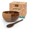 Jungle Culture Coconut Bowl Set with Handmade Wooden Spoon