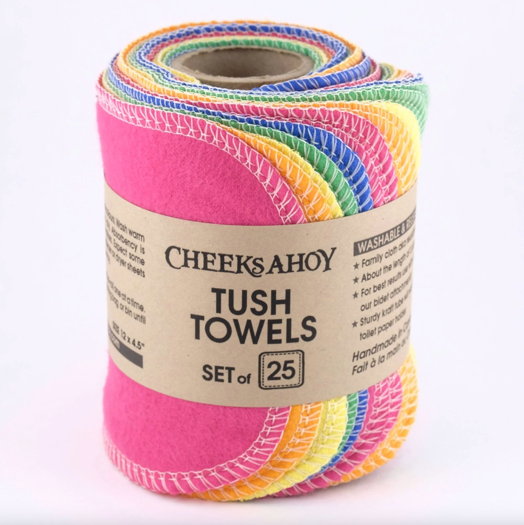 Cheeks Ahoy - Tush Towels (Reusable Toilet Tissue) – Chickpeace Zero Waste  Refillery